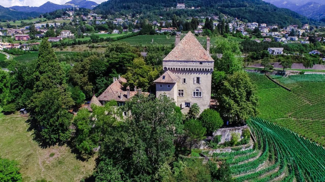 A Castle Spirit Apartment In Chateau Du Chatelard Clarens Екстер'єр фото