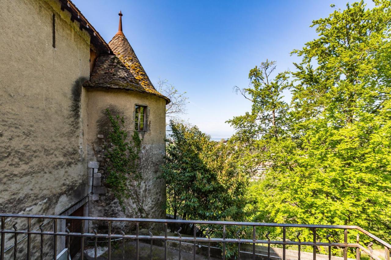 A Castle Spirit Apartment In Chateau Du Chatelard Clarens Екстер'єр фото