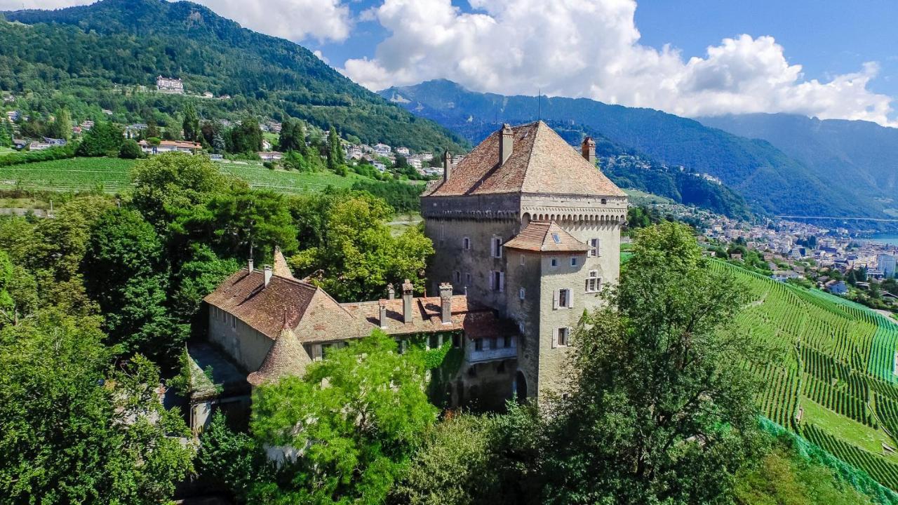 A Castle Spirit Apartment In Chateau Du Chatelard Clarens Екстер'єр фото